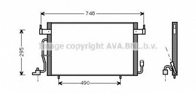 AVA QUALITY COOLING cn5166 -  Конденсатор, кондиционер